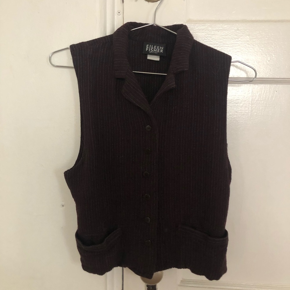 Eileen fisher linen vest